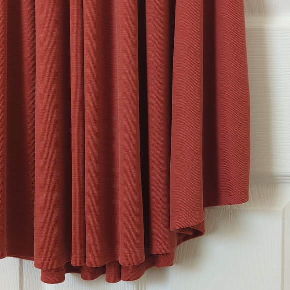 Maeve by Anthropologie Nora Textured Sleeveless Faux Wrap A-line Dress Rust XS - Picture 9 of 15